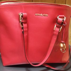 Large MK red tote